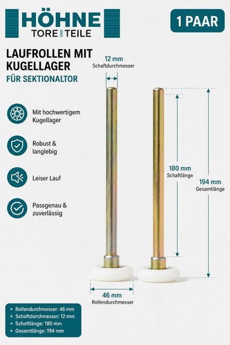 Laufrolle mit kugellager - laufrolle,