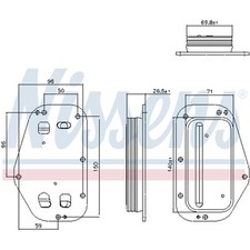 ölkühler nissens 91360 - Ölkühler,