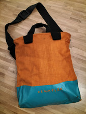 CRUMPLER Tote Bag / Messenger Bag, orange-türkis ca. 32 x 36 x 8 cm 