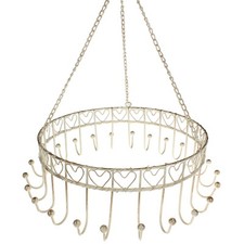 Kräuterkrone Metall Weiß