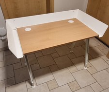 Levira Design Home Computertisch - Weiß und Buche