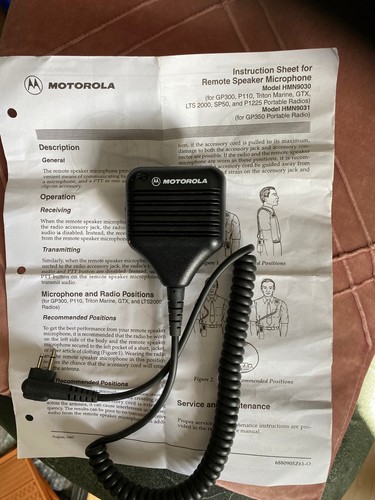 Motorola microfon model - motorola,