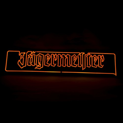 Jägermeister leuchtreklame - jägermeister,