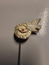 DDR 100 Kilometer White Dove Bird Peace Compass Pin Badge