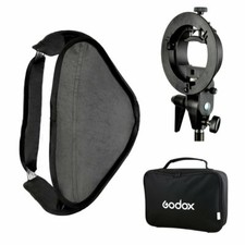 Godox SFUV 80x80cm Faltbar Softbox + S-typ Bowens Blitzhalter + Tasche für Blitz