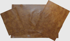 Kalbleder Lederreste Lederstücke Antik braun Boxcalf glatt weich 1,3 mm + dünner