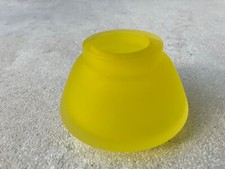 GUAXS Vase Glas matt gelb unbenutzt Väschen