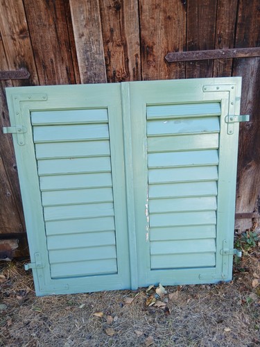 Paar fensterladen holz - paar,