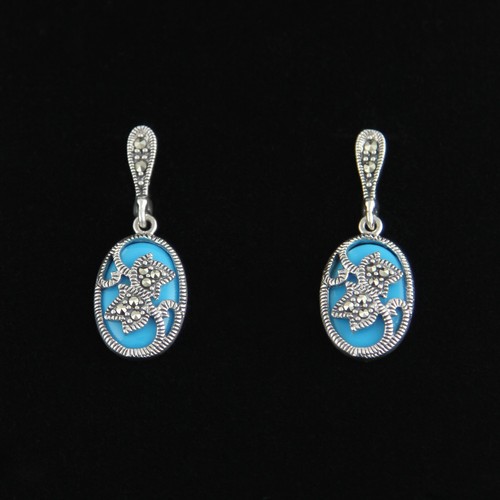 Paar ohrringe art deco stil - ohrringe,