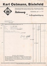 Karl Ostmann Gewürze - Bielefeld - 1940 - Historische Rechnung ~21x29cm