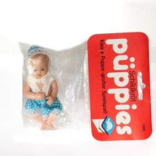 SCHILDKRÖT Puppe 10 cm Puppenhaus Vintage Babypuppe unbespielt OVP!