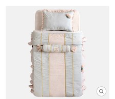 Tagesdecke mit Moskitonetz Bettdecke Kiste mit Deco Kiste çilek￼100x200