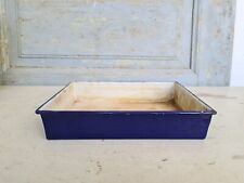 A2600 Emaille Schale | Email Schüssel | Wanne alt Waschbecken klein kobalt blau