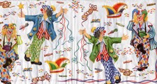 3 Servietten ~ Kindergeburtstag, Karneval, Clowns machen Zaubertricks ~ 33x33