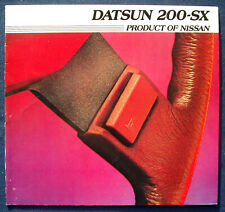 Prospekt brochure 1982 Datsun 200-SX   (USA)