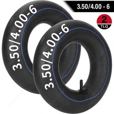 2x Schlauch für Reifen 3.50-6 / 4.00-6 / 4.10-6" Luftrad Schubkarre Bollerwagen