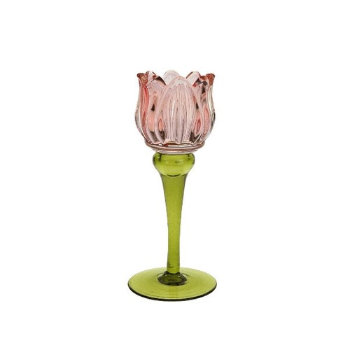 Windlicht blume tulpe glas - windlicht,