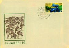 Ersttagsbrief 35 Jahre LPG Landwirtschaft Traktor ZT 323 Stempel Lehnin 1987 DDR