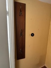 Wandgarderobe Paneel Garderobe 50er 60er Garderobenleiste Retro Vintage 3 Haken