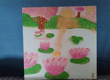 Blumen Bild selbst gemalt