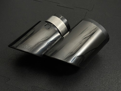 Techart black chrome exhaust - chrome,