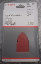 Bosch C430 Schleifblatt 4 Löcher K80, 120, 180 - 100 x 170, 2 608 607 432