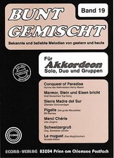 Akkordeon Noten : Bunt