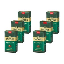 JACOBS Filterkaffee Krönung Röstkaffee gemahlen 100% Arabica klassich 6 x 500 g