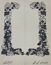 Zeichnung Jugendstil Entwurf