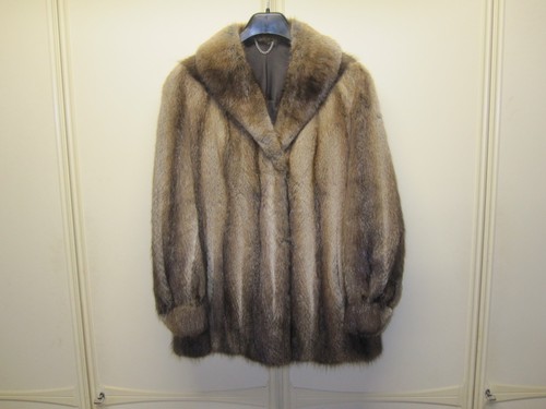 Modische bisam pelzjacke - modische,