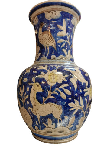 Vintage steingutvase - vintage,
