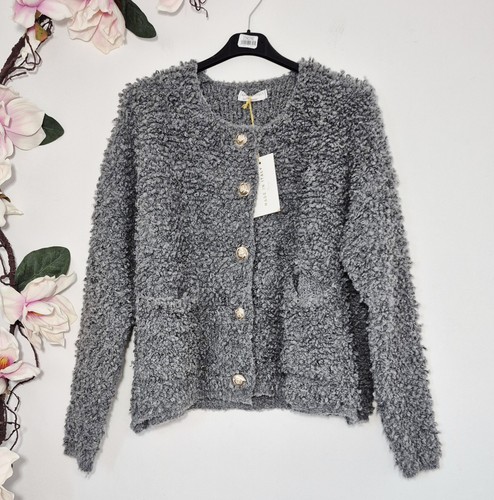 Eleganter bouclé cardigan - eleganter,