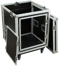 8 / 10 HE DJ L- Rack Case ROADINGER Winkelrack Kombicase All-In-One-Rack Rollen