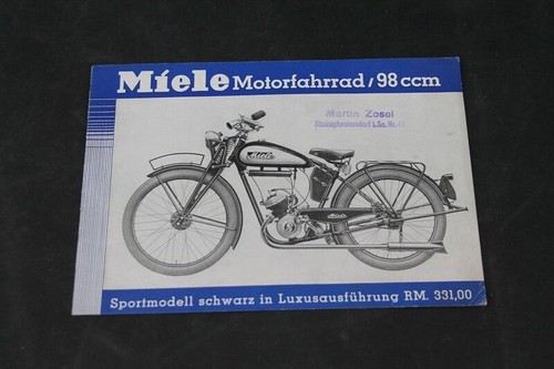 Alter druck miele motorfahrrad - druck,