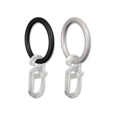 Gardinenringe Ringe mit Faltenhaken  aus Kunststoff für Gardinenstangen 16 mm Ø