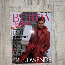 BURDA  INTERNATIONAL 3/1992,  Modeheft mit Schnittmuster