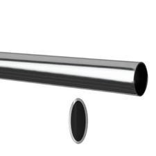 12404-00006= Kleiderstange B 1000 mm Ovalrohr Classic 50+32 Element System Regal