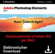 Adobe Photoshop Elements 2025 - 3-Jahreslizenz – ESD-Version (Download) PC/MAC