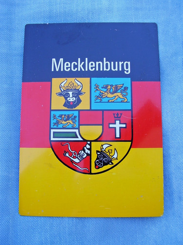 Blechschild mecklenburg wappen - mecklenburg,
