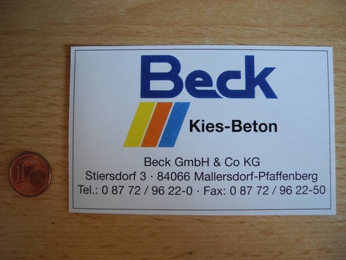 Reklame werbeanzeige beck - werbeanzeige,