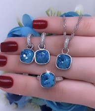 Aquamarine Ring 925 ECHT