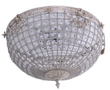 Deckenleuchte Shabby Chic Kristalllüster Deckenlüster Lampe Barock Hängeleuchte