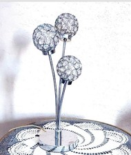 WOFI LEUCHTEN CHROME TISCHLAMPE 3 FLAMMIG