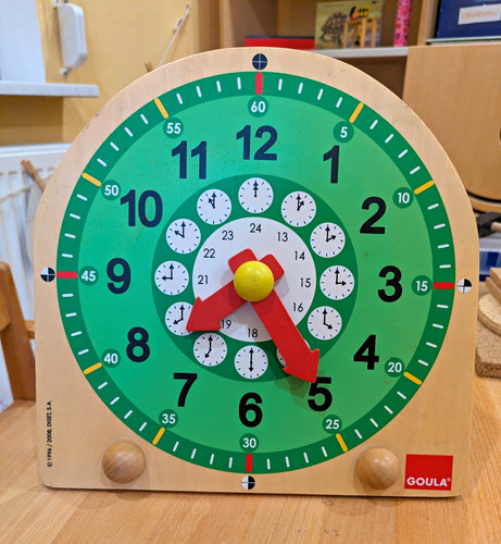 Holz lernuhr für kinder - lernuhr,