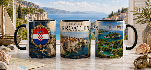 Kroatien souvenir tasse - kroatien,