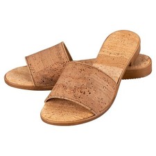 Damen Pantoletten aus Kork –
