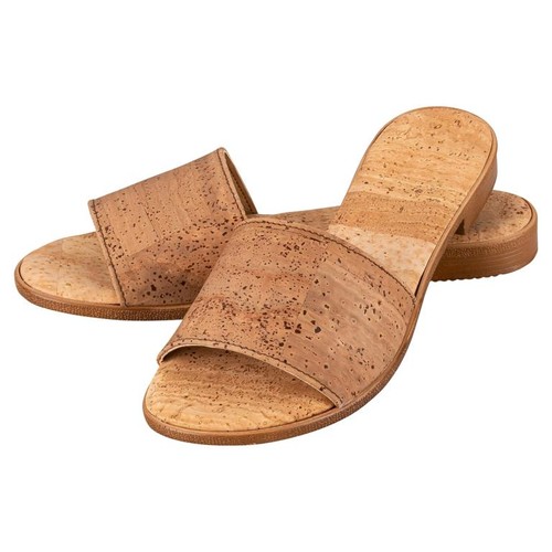 Damen pantoletten aus kork - pantoletten,