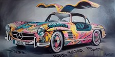 Ölgemälde Pop Art  Oldtimer