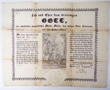 Urkunde Eintritt Franziskaner Orden Kloster Niederachdorf 1856