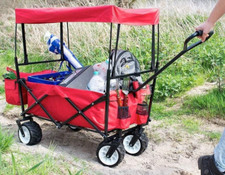 NEU Faltbarer Bollerwagen Dach